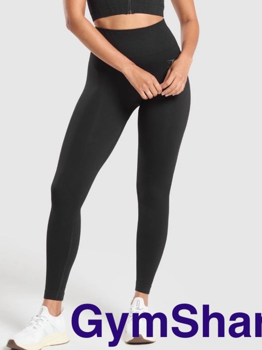 GymShark Corset High-Rise Black Leggings, Sz S